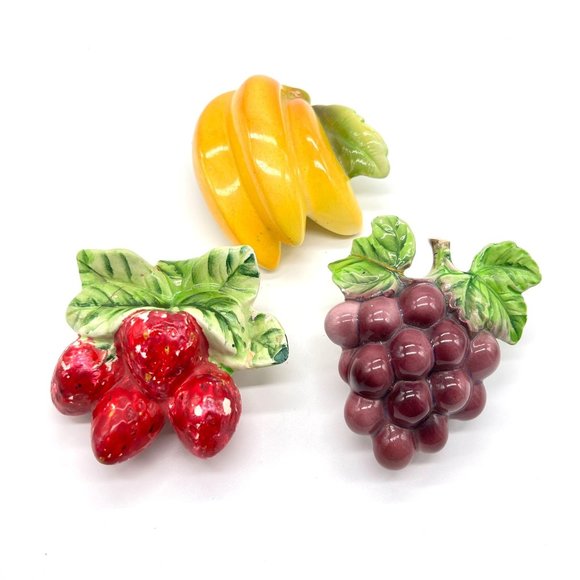 Vintage Wall Decor Vintage Japan Ceramic Fruit Wall Hanging Decor